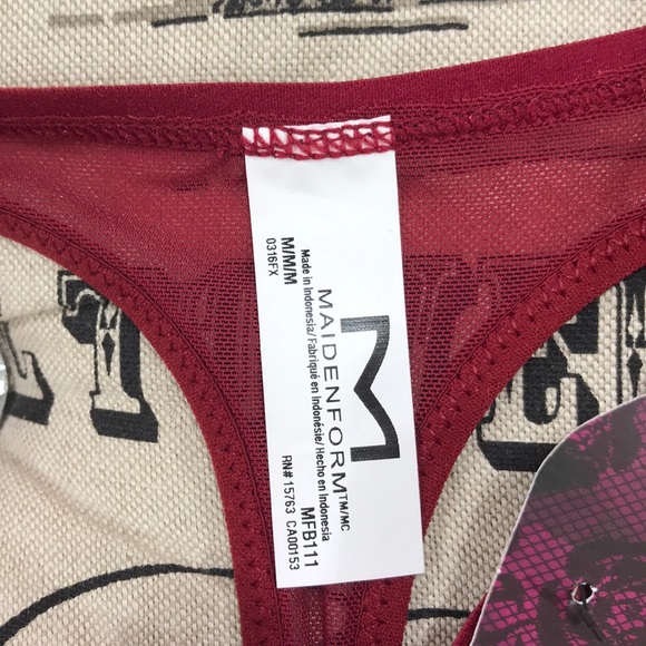 🛍3/$30🛍 Maidenform Extra Sexy Velvet Thong  MFB11 - Picture 6 of 9